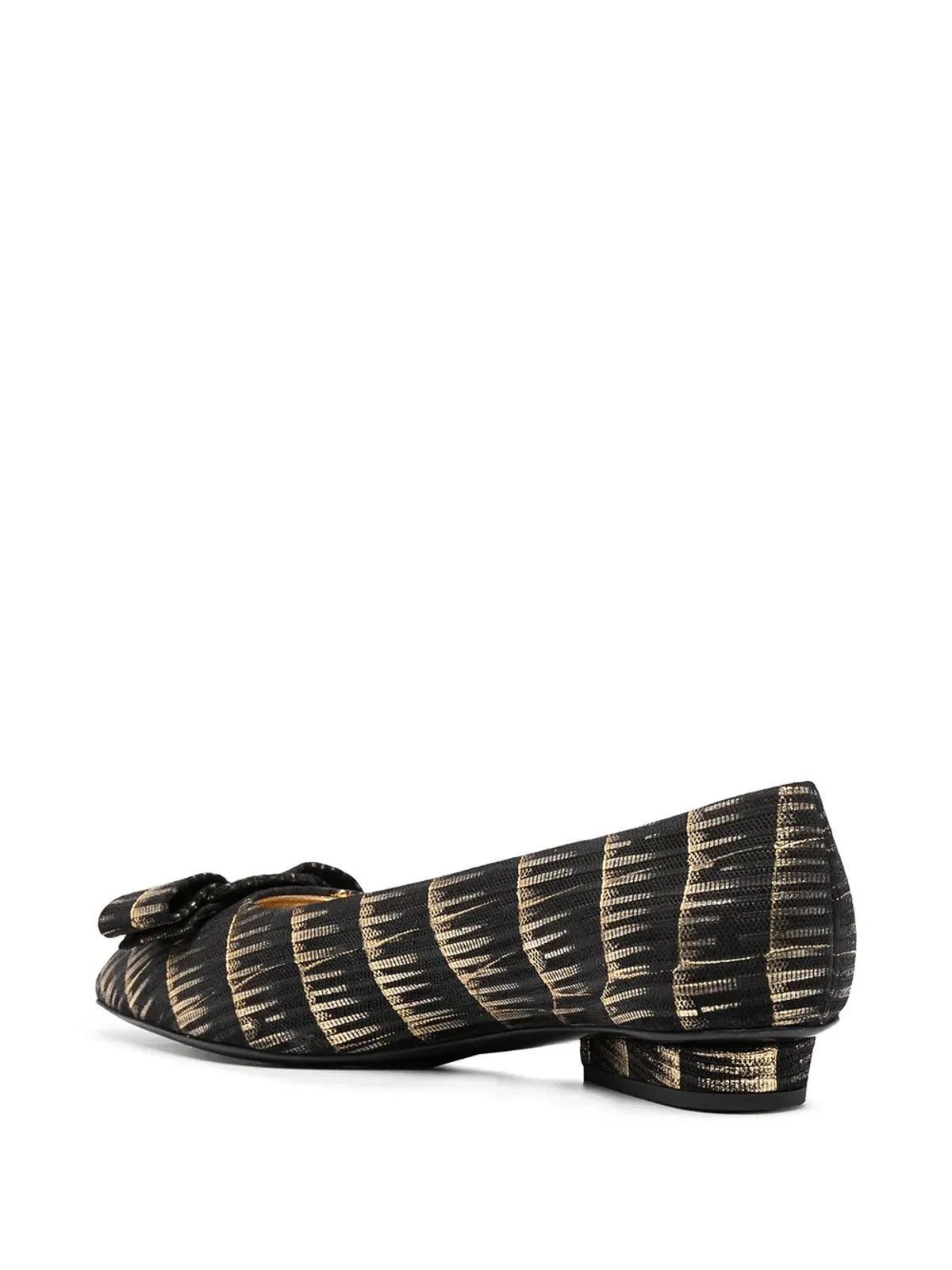 Ferragamo ブラシストローク風エフェクト バレリーナ - 画像3