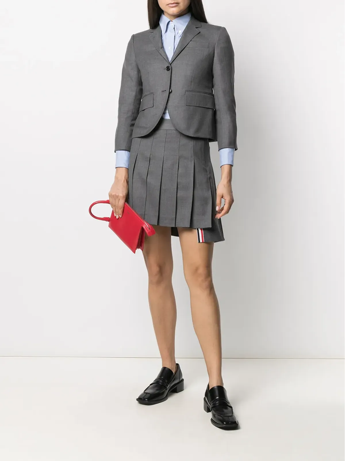 Thom Browne ロゴパッチ長袖シャツ - 画像2