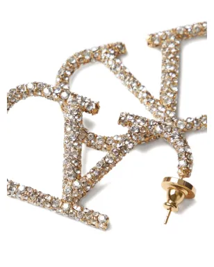 Valentino Garavani VLogo Signature クリスタル装飾ピアス - ゴールド - サムネイル2
