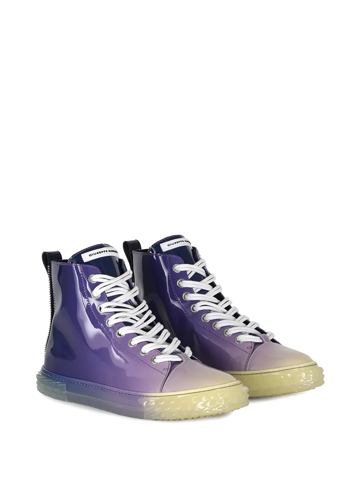 Giuseppe Zanotti ブラバー グラデーション高光沢ハイトップスニーカー - 画像2