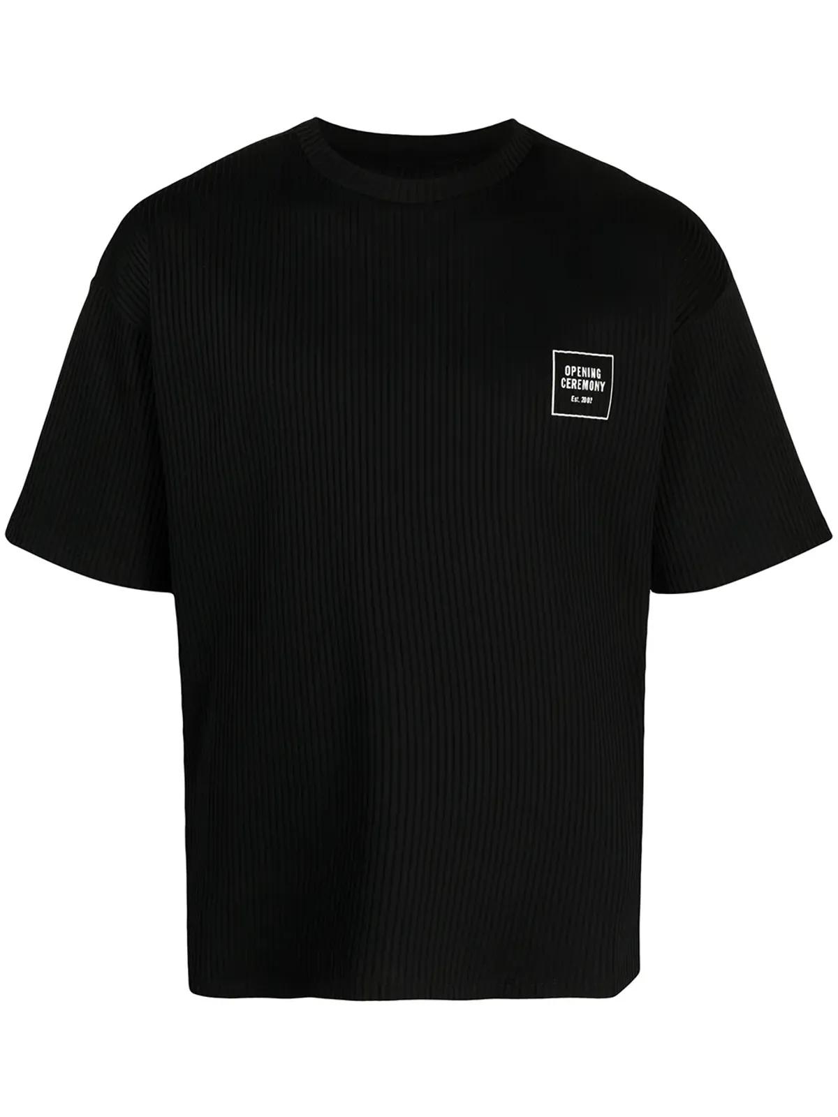 Opening Ceremony ロゴプリントリブ編みTシャツ - 画像1