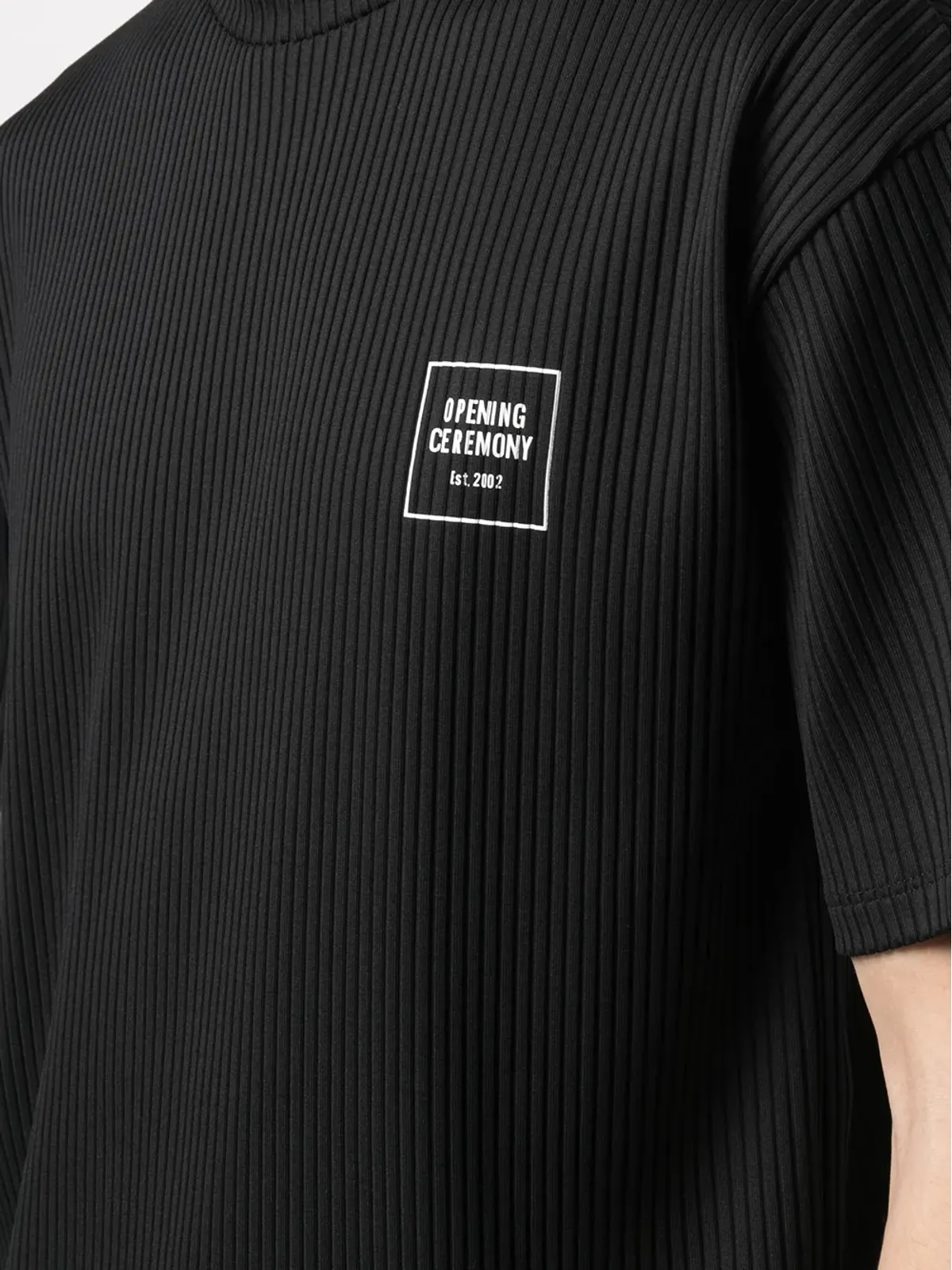 Opening Ceremony ロゴプリントリブ編みTシャツ - 画像5