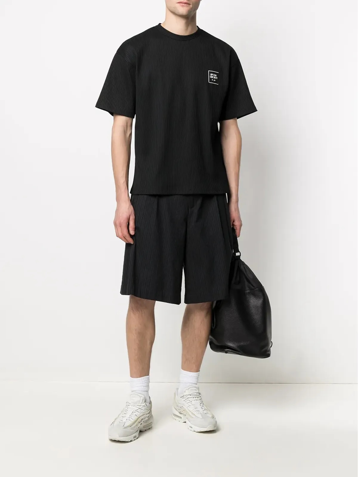 Opening Ceremony ロゴプリントリブ編みTシャツ - 画像2