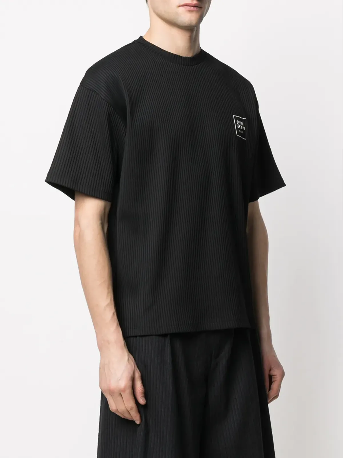 Opening Ceremony ロゴプリントリブ編みTシャツ - 画像3