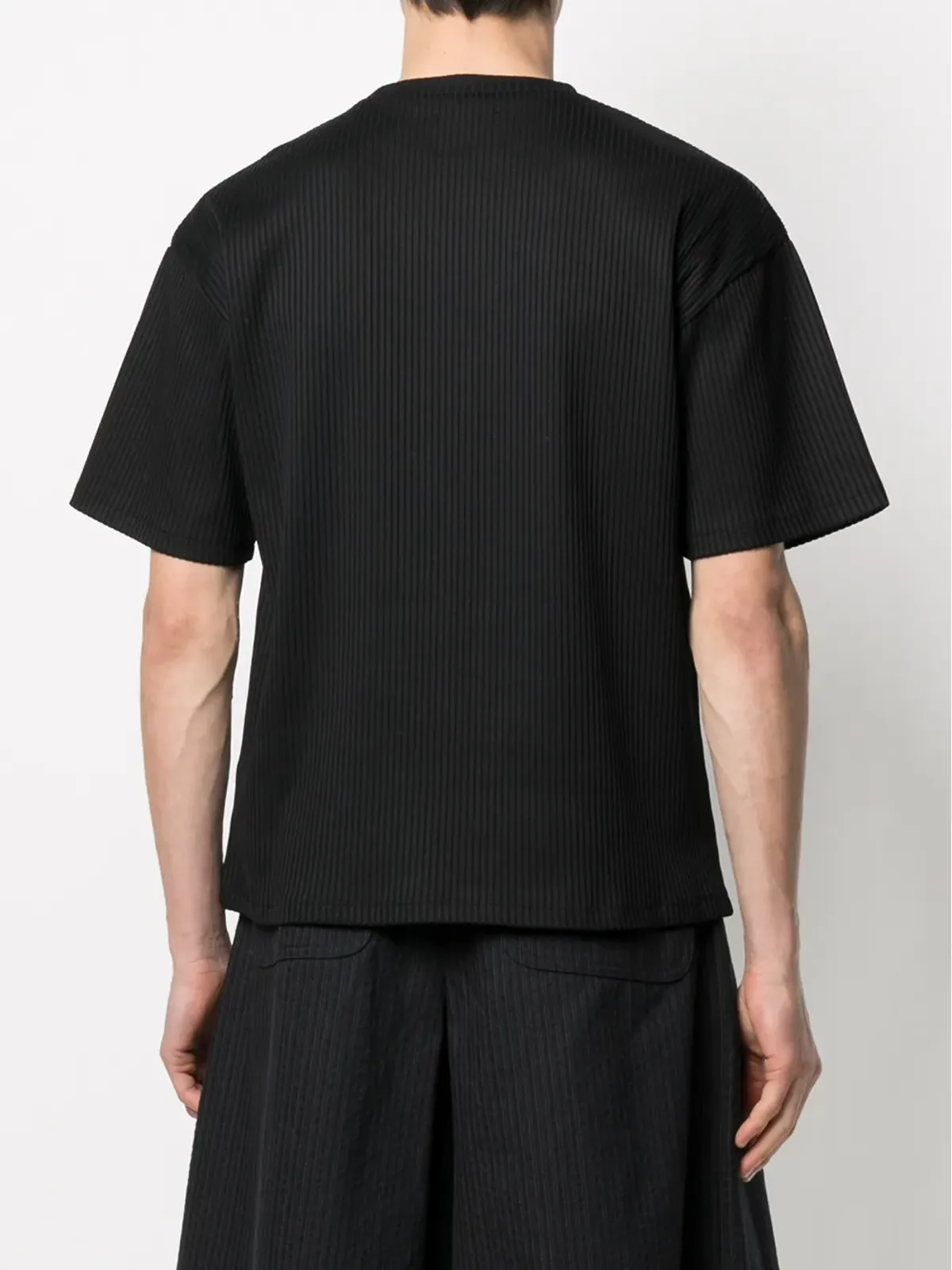 Opening Ceremony ロゴプリントリブ編みTシャツ - 画像4