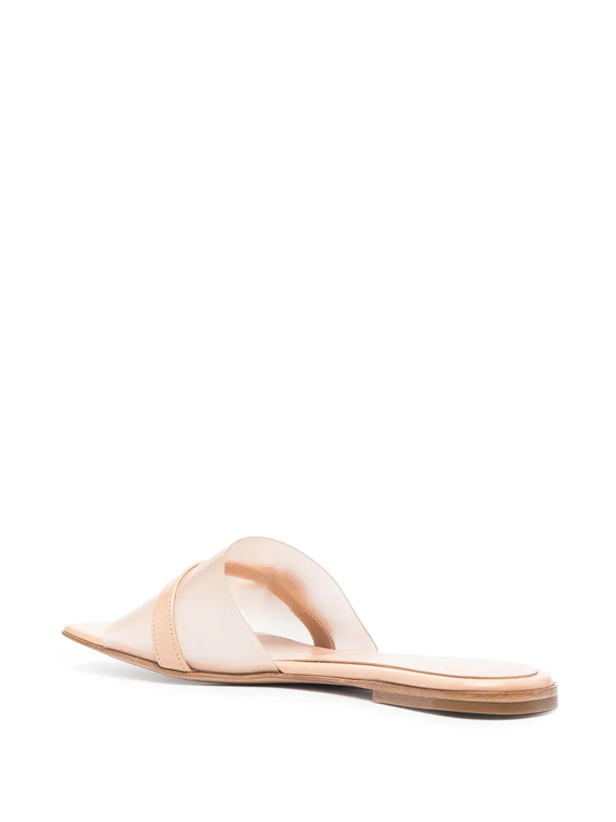 Gianvito Rossi バックルディテールスクエアトゥサンダル - 画像3