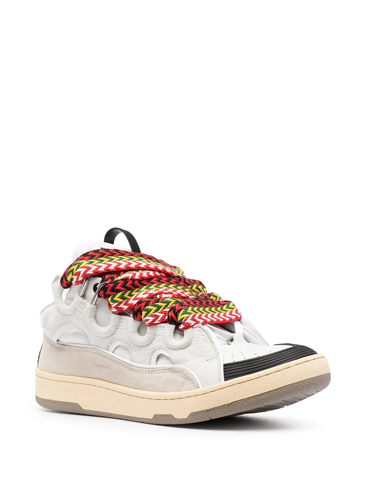 Lanvin カーブ スエード トリム スニーカー - 画像2