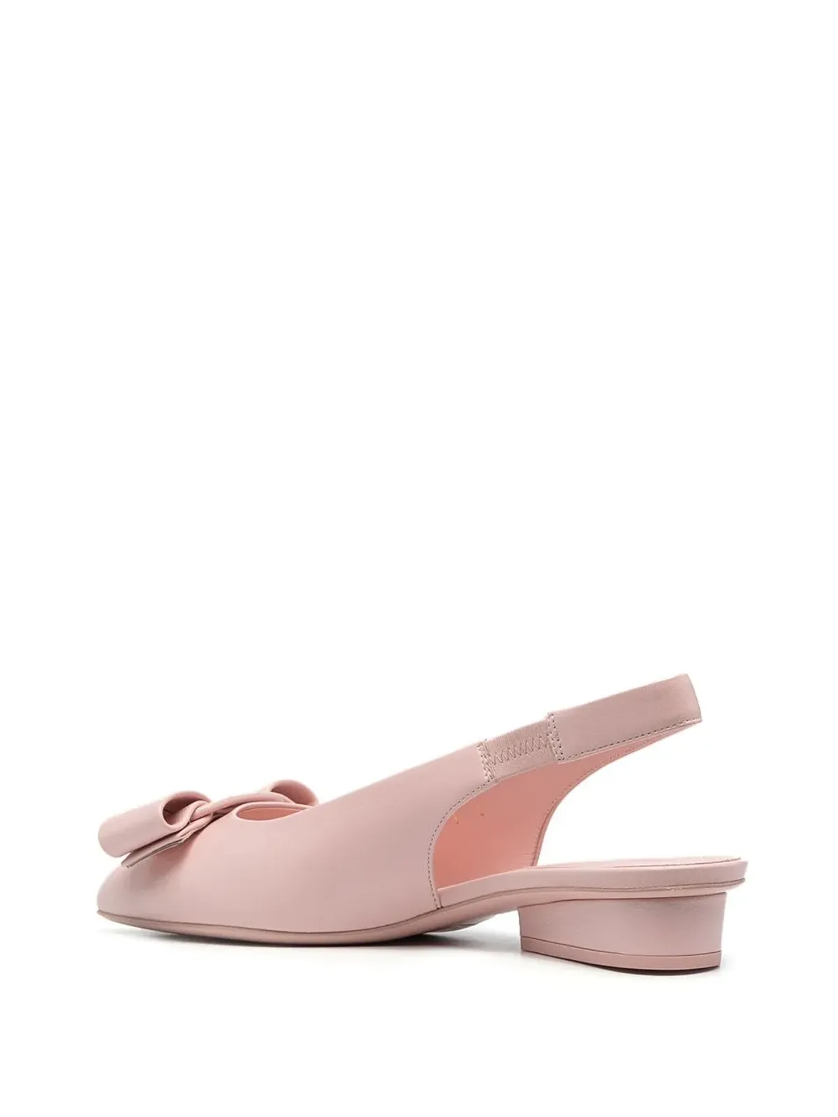 Ferragamo リボンディテールのスリングバック・バレエシューズ - 画像3