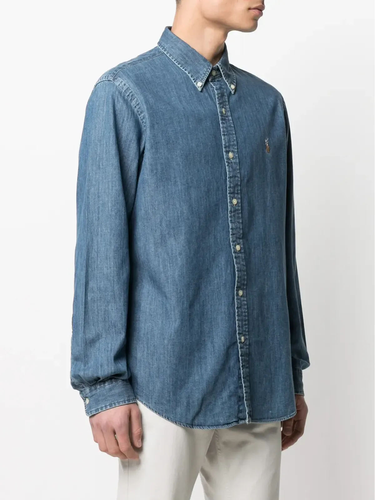 Polo Ralph Lauren シグネチャーポニーモチーフ デニムシャツ ブルー - 画像3