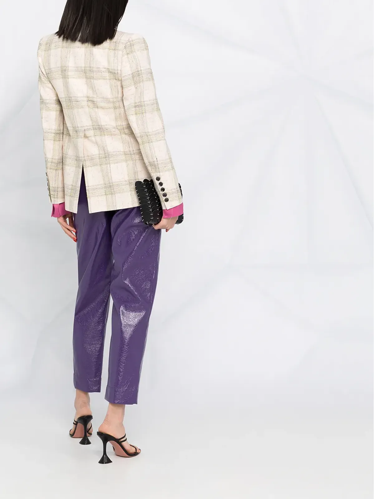 ISABEL MARANT Lenora チェック柄 ダブルブレストジャケット - 画像4