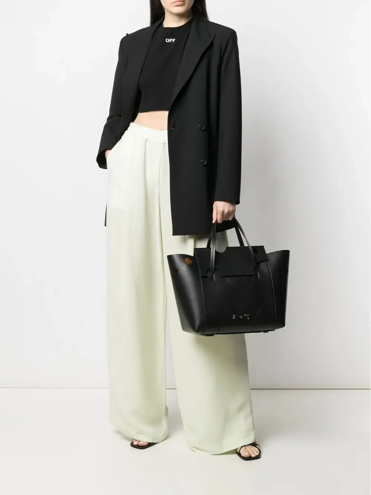 Off-White ワイドレッグパンツ - 画像2