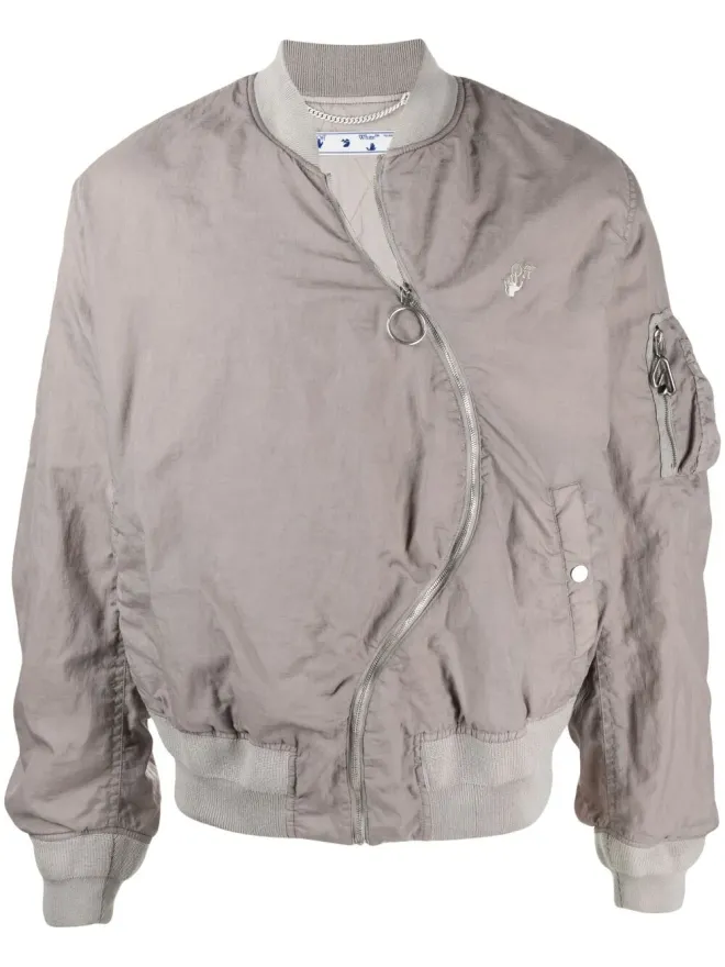 OFF-WHITE Off-White ツイスト ボンバー ジャケット - グレーの商品画像