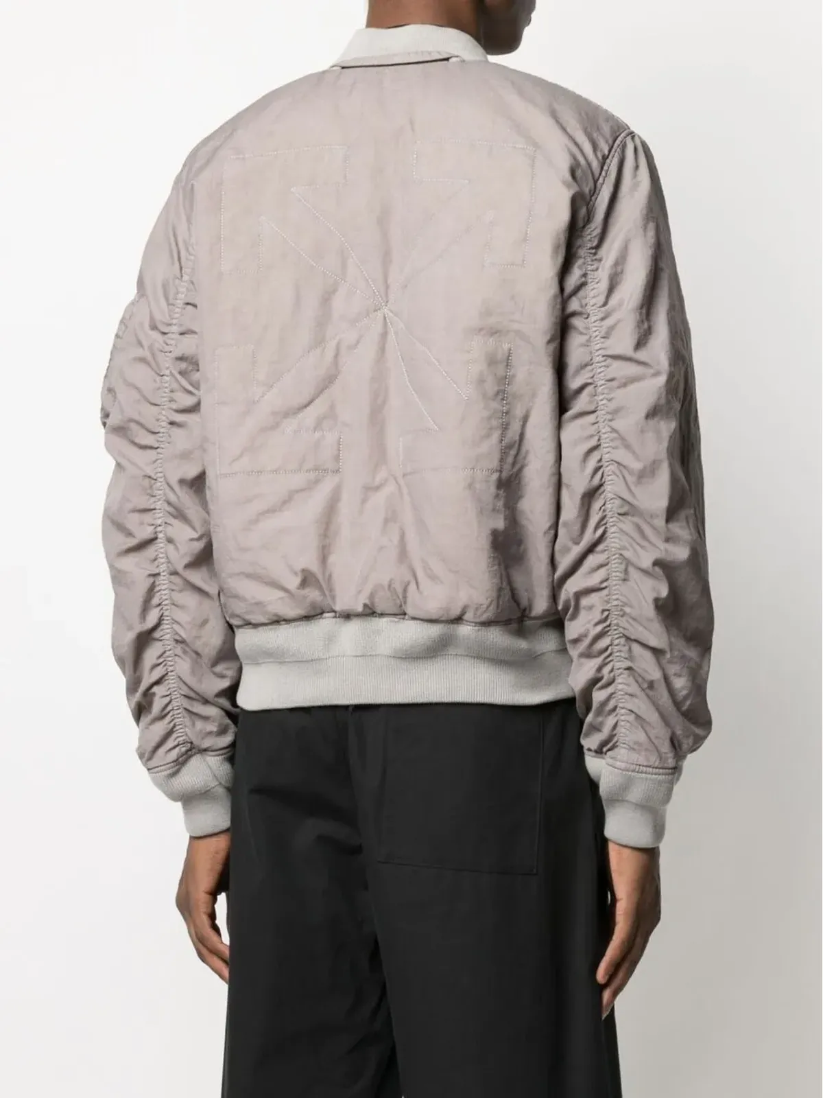 Off-White ツイスト ボンバー ジャケット - グレー - 画像4