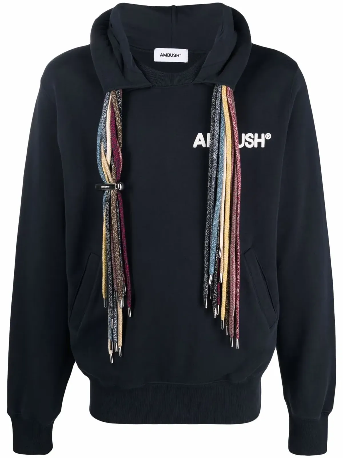 AMBUSH ロゴプリント ドローストリング フード付きスウェットシャツ - 画像1