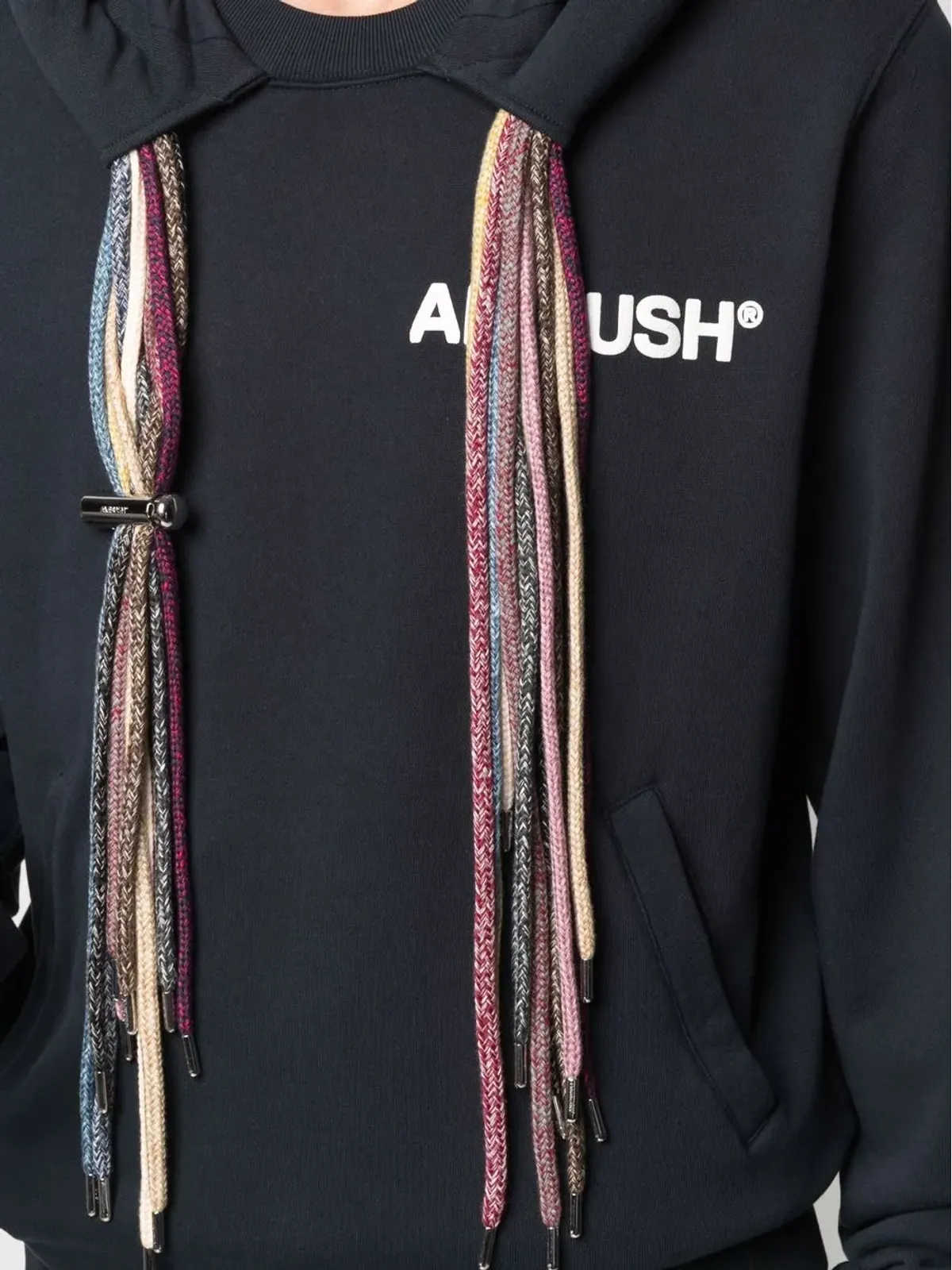 AMBUSH ロゴプリント ドローストリング フード付きスウェットシャツ - 画像5