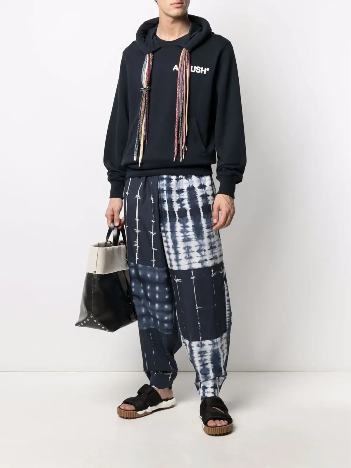 AMBUSH ロゴプリント ドローストリング フード付きスウェットシャツ - 画像2
