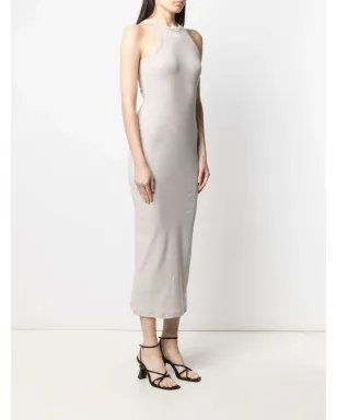 Off-White ロゴプリントリブジャージードレス - サムネイル3