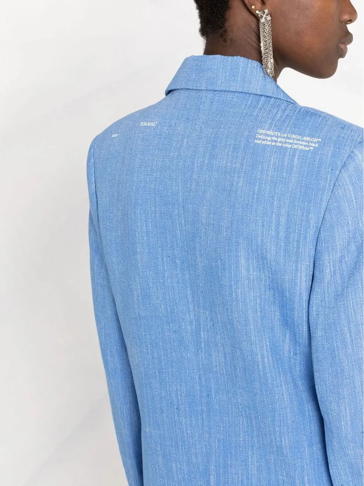 Off-White トムボーイ シングルブレスト ブレザー ブルー - 画像5