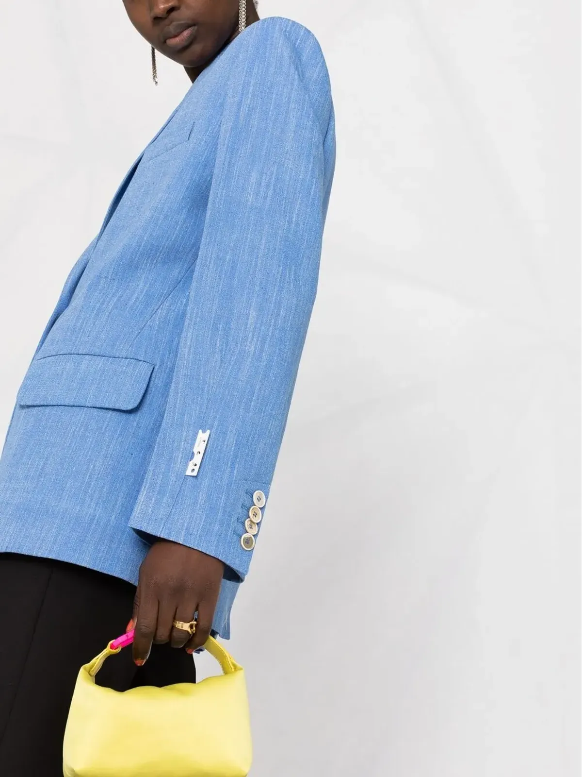 Off-White トムボーイ シングルブレスト ブレザー ブルー - 画像3