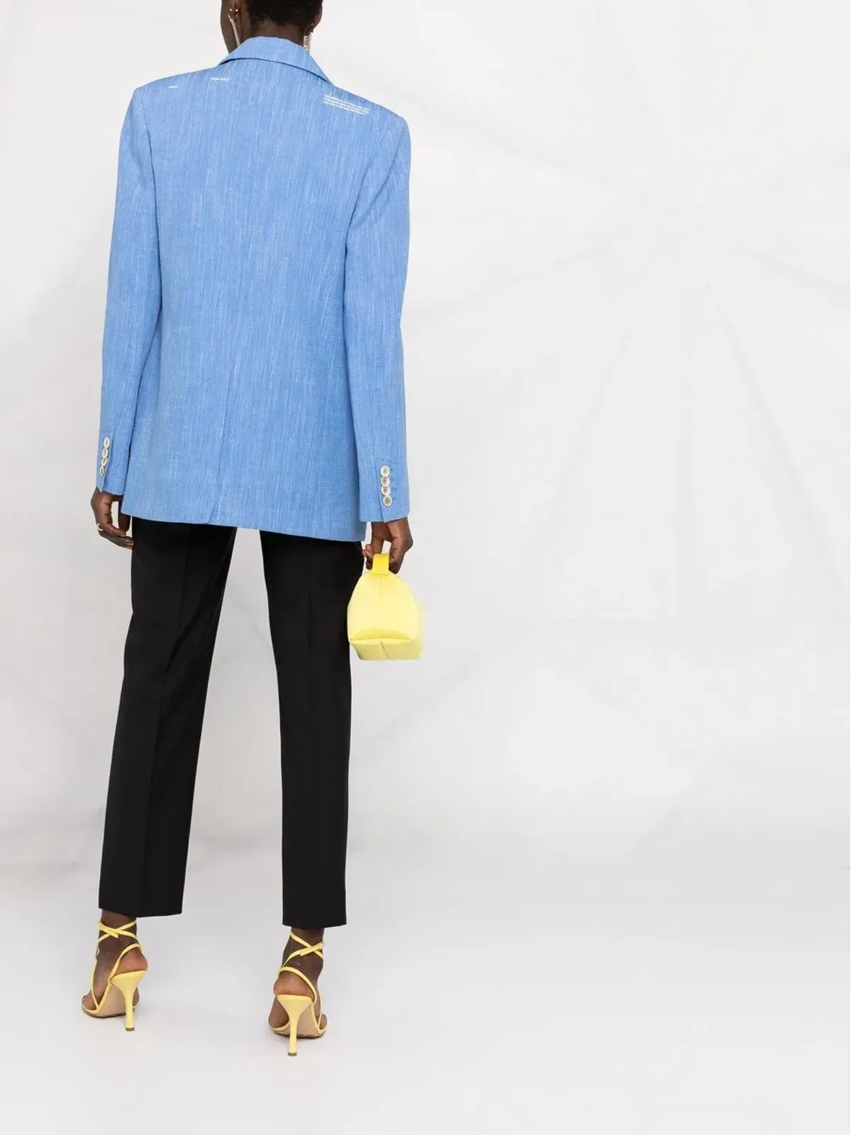 Off-White トムボーイ シングルブレスト ブレザー ブルー - 画像4