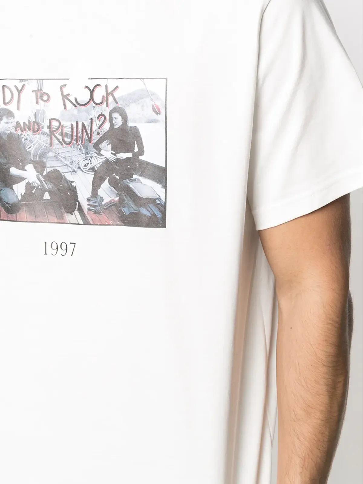Throwback. フィッシングプリント コットン Tシャツ - 画像5