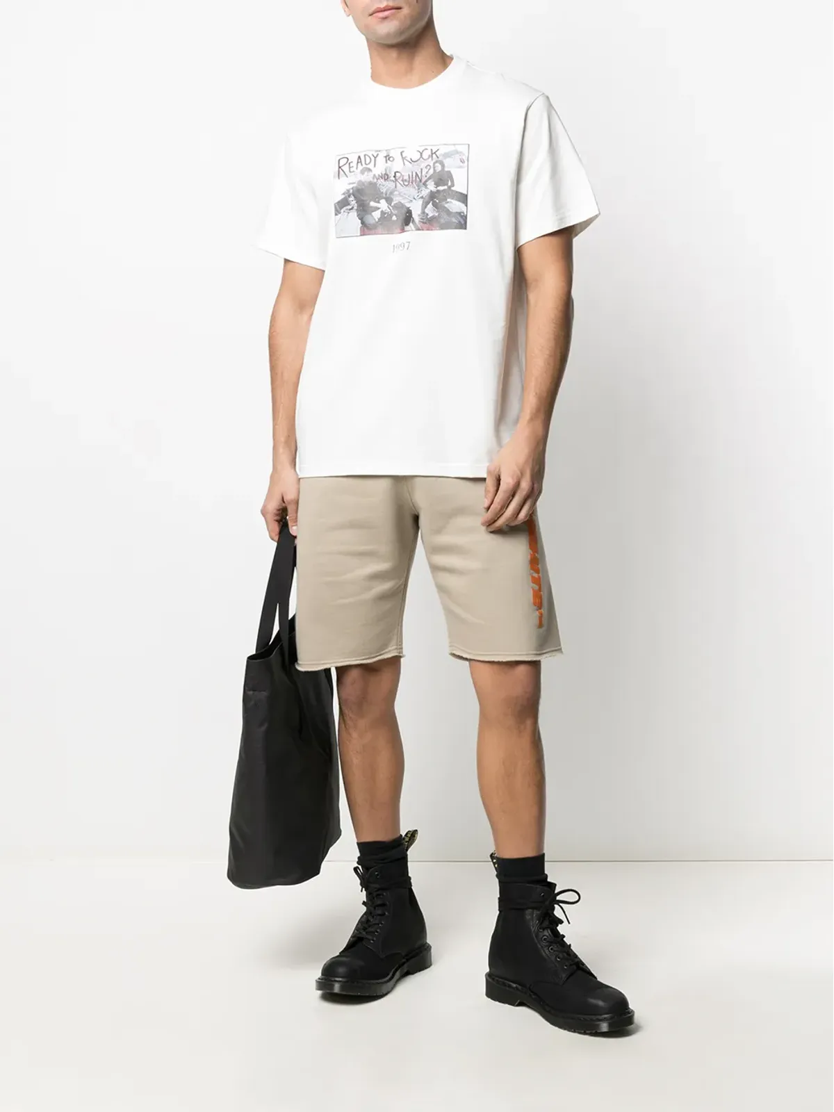 Throwback. フィッシングプリント コットン Tシャツ - 画像2