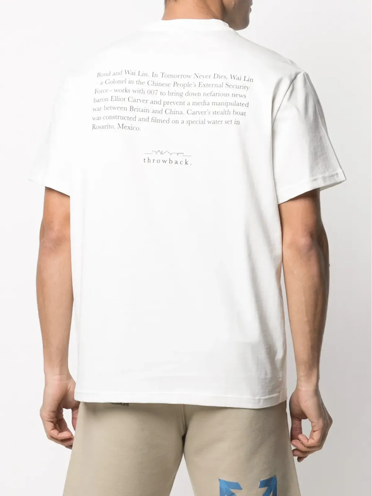 Throwback. フィッシングプリント コットン Tシャツ - 画像4