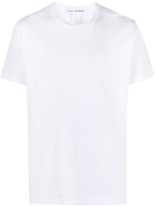 Comme des Garçons Shirt Comme Des Garçons Shirt クルーネック コットン Tシャツ - Whiteの商品画像