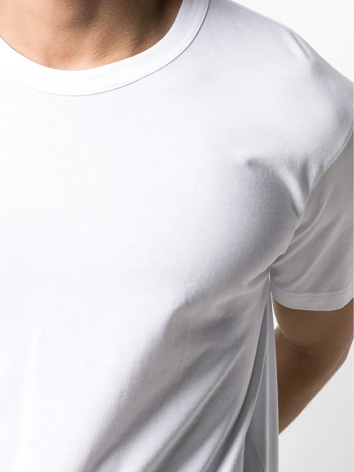 Comme Des Garçons Shirt クルーネック コットン Tシャツ - White - 画像5
