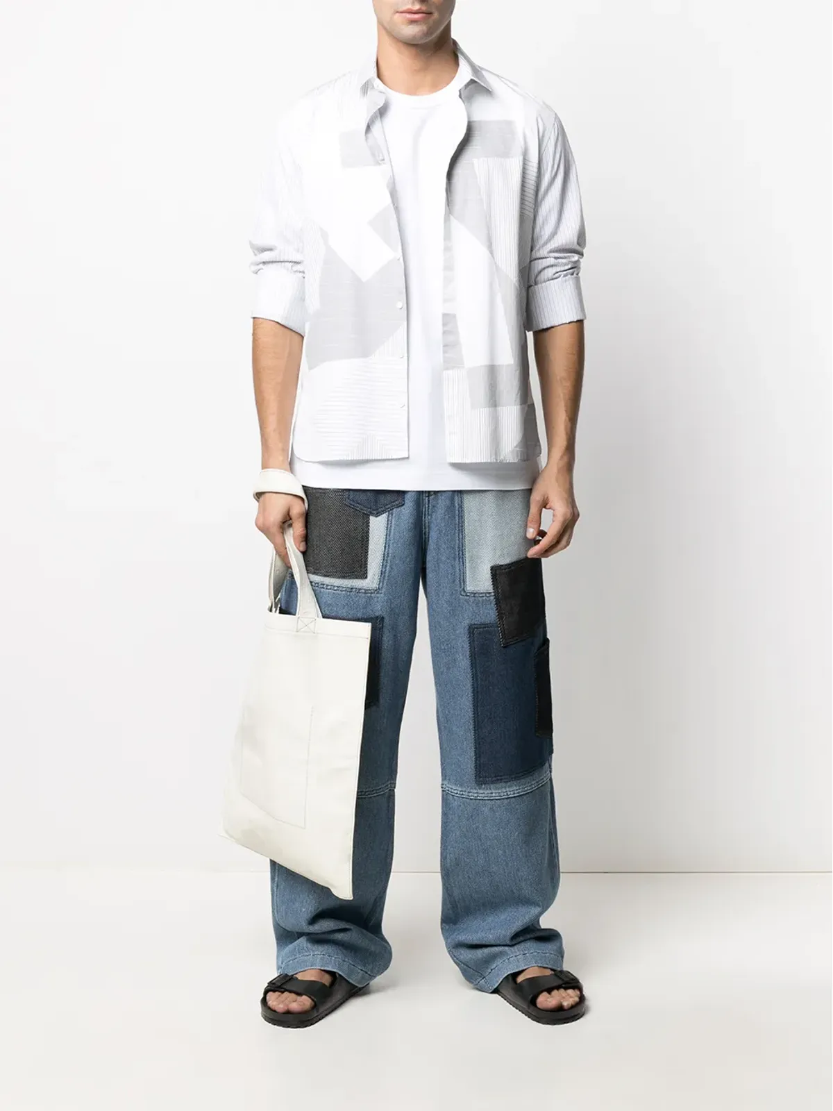Comme Des Garçons Shirt クルーネック コットン Tシャツ - White - 画像2