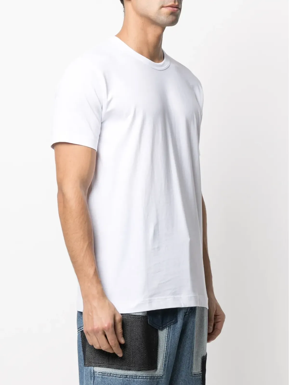 Comme Des Garçons Shirt クルーネック コットン Tシャツ - White - 画像3
