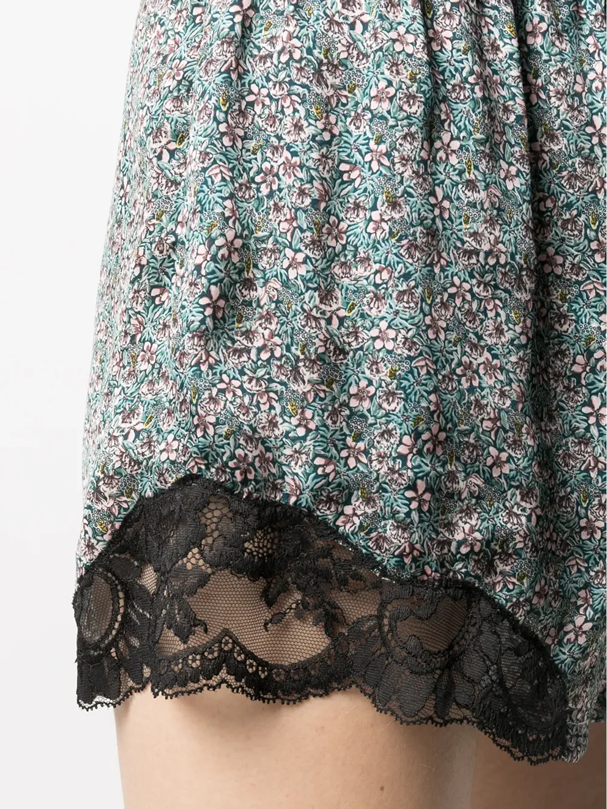 Rabanne レースパネル花柄ショートパンツ - 画像5