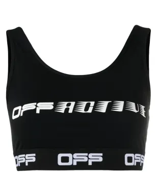 Off-White ロゴプリント スポーツブラ - サムネイル1