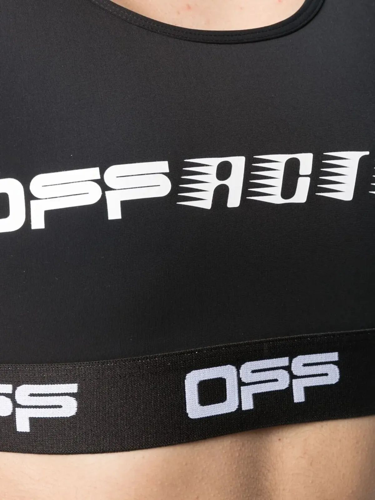 Off-White ロゴプリント スポーツブラ - 画像5