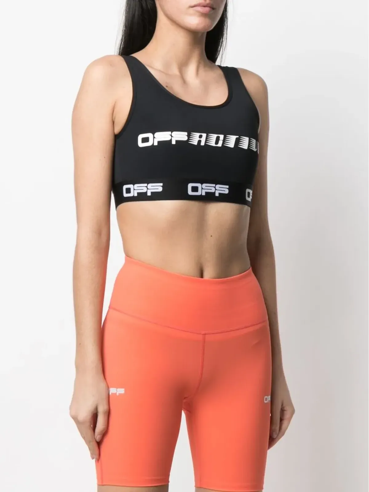 Off-White ロゴプリント スポーツブラ - 画像3