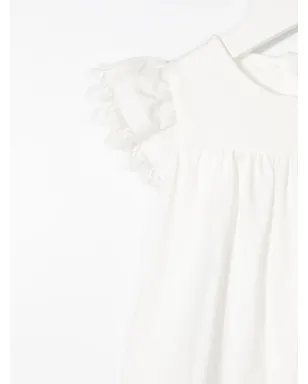 Chloé Kids 刺繍縁取りルーシュディテール ブラウス - サムネイル3