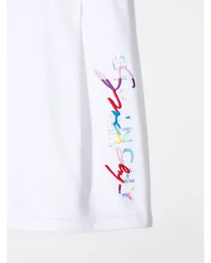 Givenchy Kids logo-print knitted skirt - White - サムネイル3