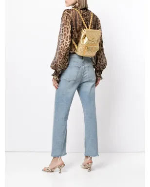 CHANEL Pre-Owned 1992 CC ダイヤモンドキルティング バックパック - ゴールド - サムネイル2