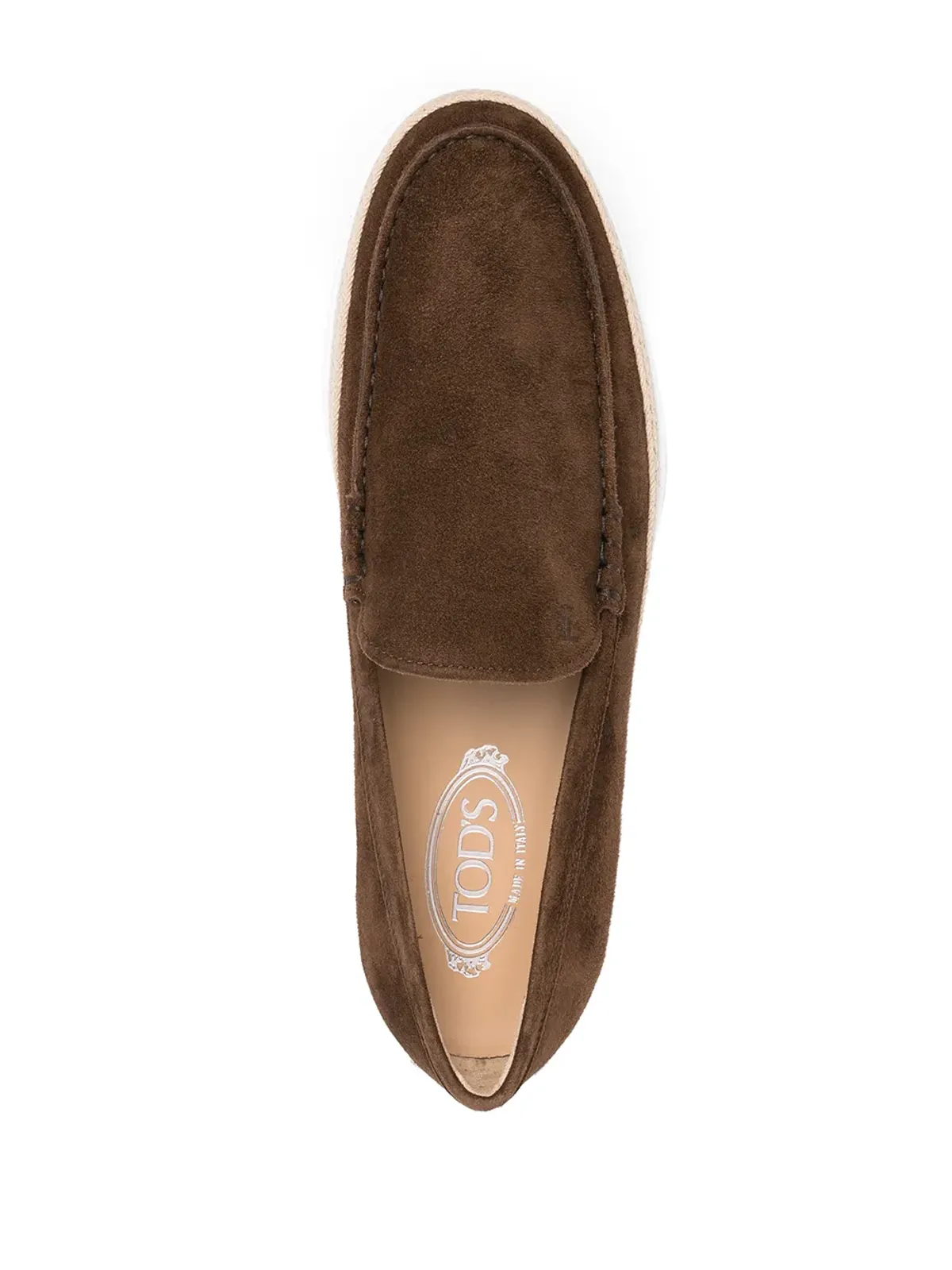 Tod's アーモンドトゥ スエード ローファー - 画像4
