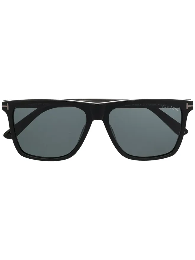 TOM FORD Eyewear TOM FORD Eyewear スクエアフレームサングラス - ブラックの商品画像