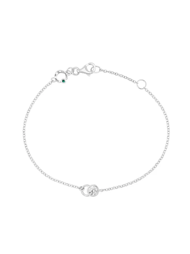 Courbet Courbet 18kt リサイクルホワイトゴールド ラボグロウン ダイヤモンド COチェーン ブレスレットの商品画像