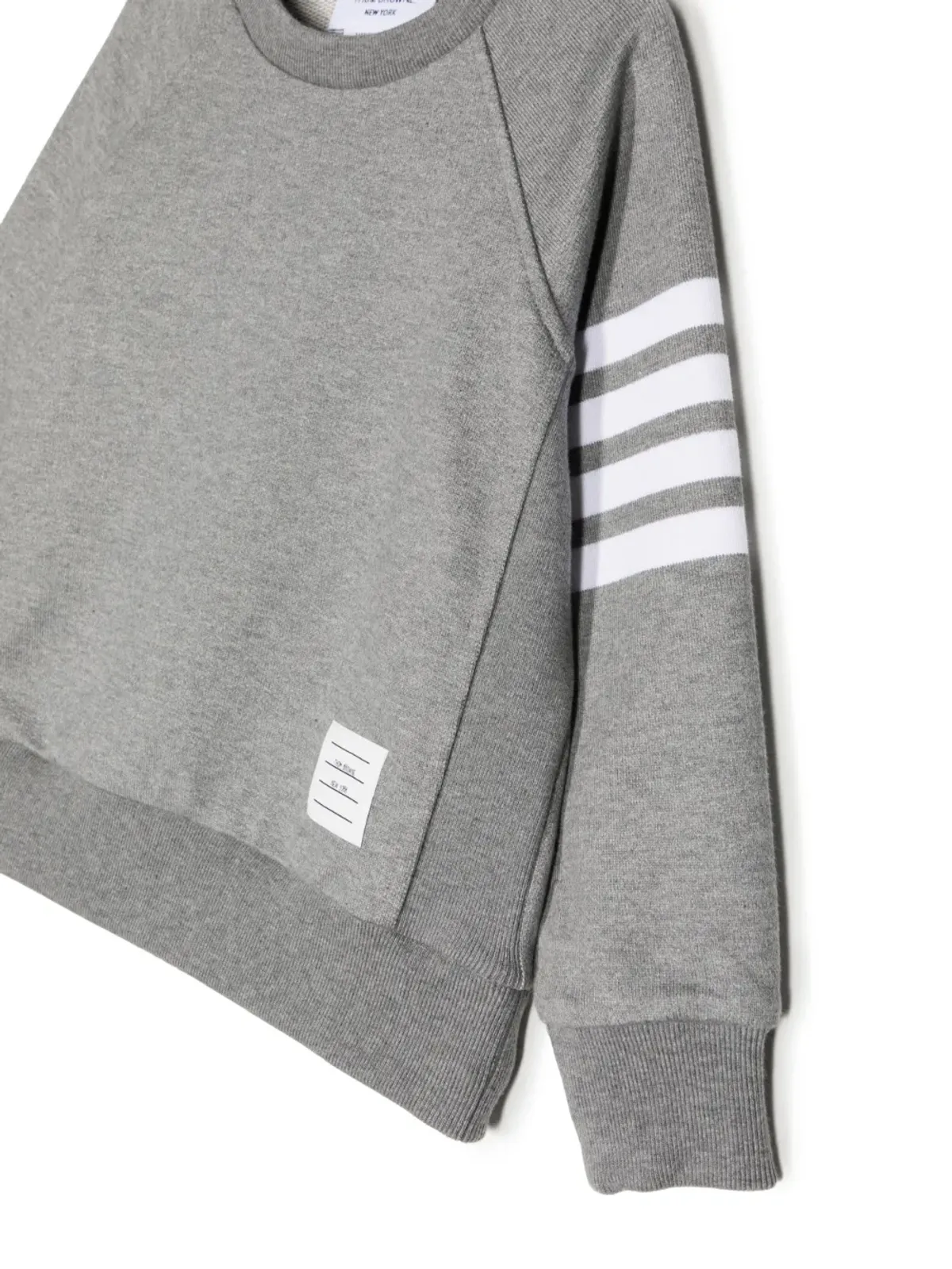 Thom Browne Kids ループバック ジャージー 4-Bar スウェットシャツ - グレー - 画像3