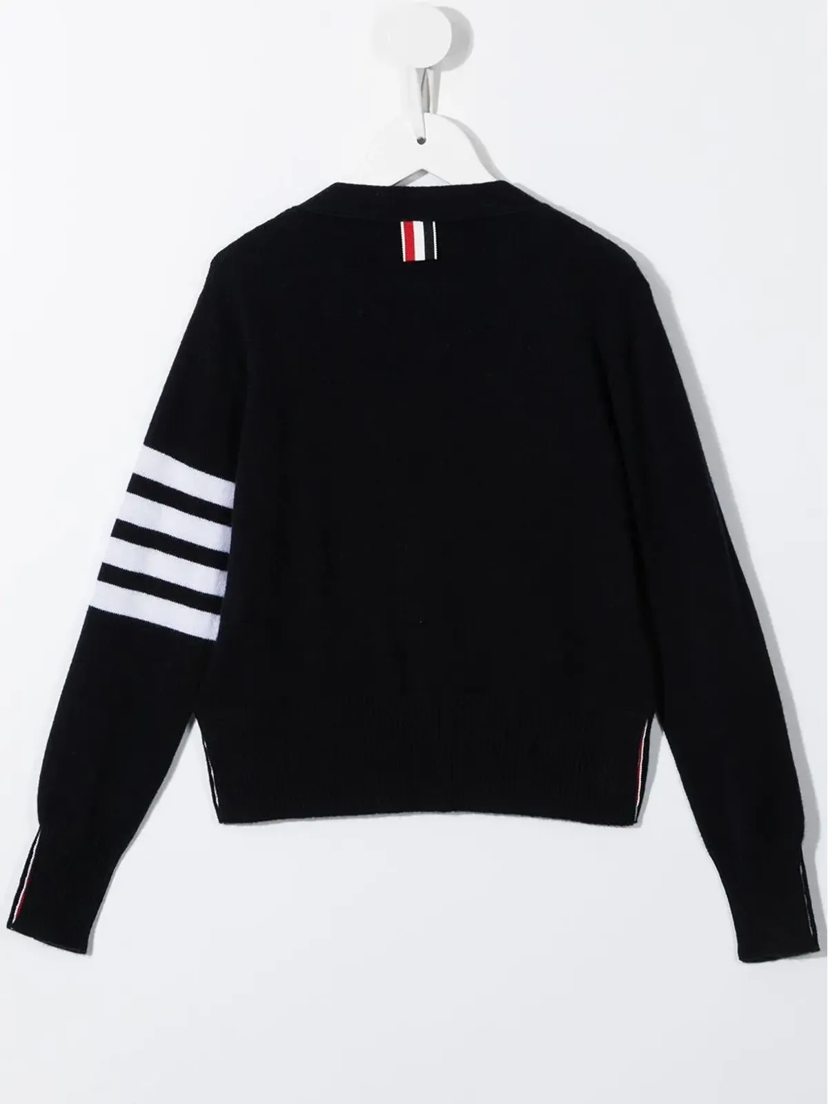 Thom Browne Kids 4-Bar V-neck カーディガン - 画像2