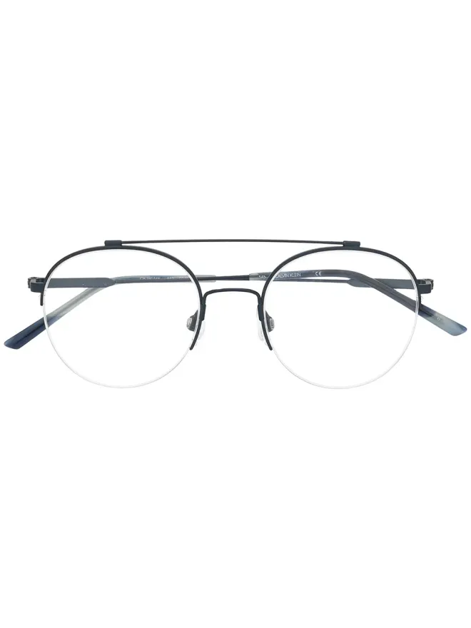 Calvin Klein Calvin Klein パイロットフレーム眼鏡 - ブルーの商品画像