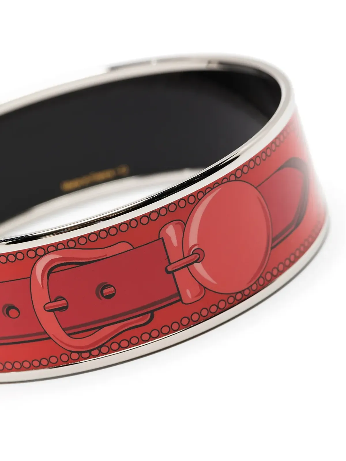 Hermès Pre-Owned ベルトモチーフ バングル ブレスレット - 画像3