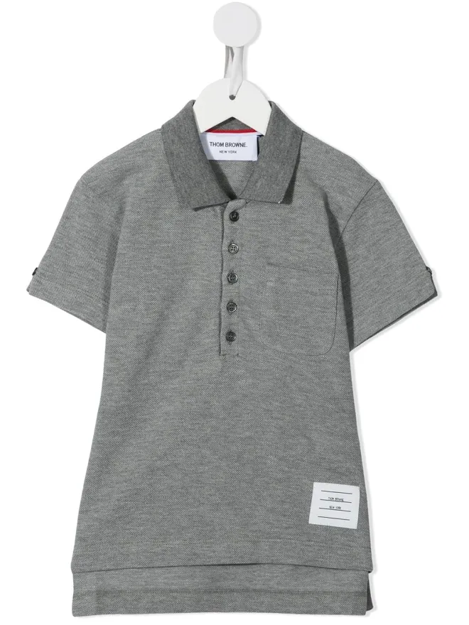 Thom Browne Kids Thom Browne Kids クラシック半袖ポロシャツの商品画像