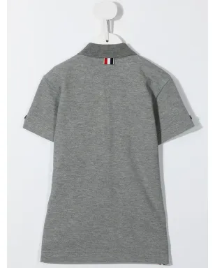 Thom Browne Kids クラシック半袖ポロシャツ - サムネイル2