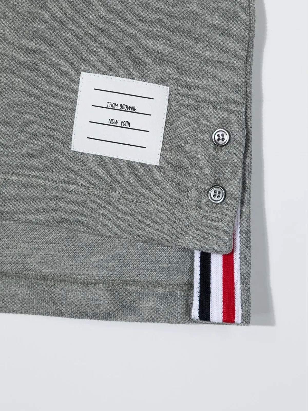Thom Browne Kids クラシック半袖ポロシャツ - 画像3