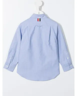 Thom Browne Kids コットン・オックスフォードシャツ - サムネイル2