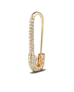 Anita Ko 18K イエローゴールド セーフティピン ピアス - サムネイル1